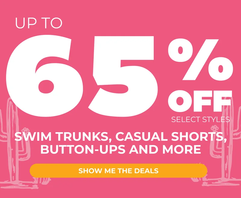 UP TO 65% OFF SELECT STYLES