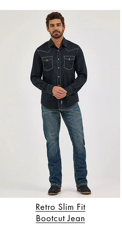 Retro Slim Fit Bootcut Jean