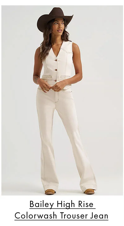 Bailey High Rise Colorwash Trouser Jean