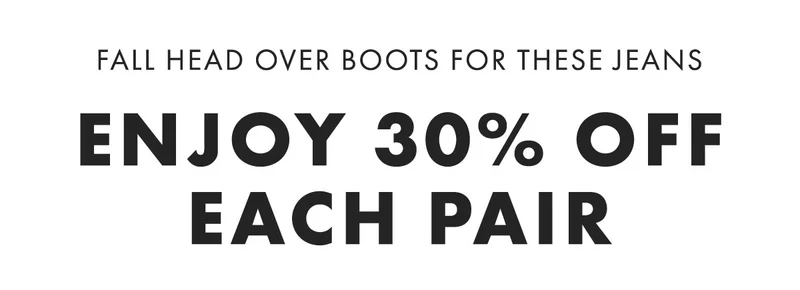 Enjoy 30% off each pair
