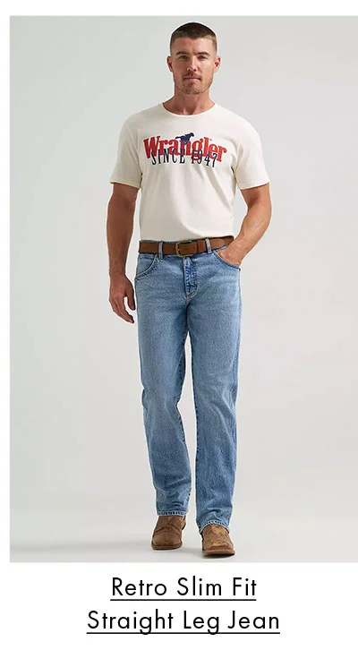 Retro Slim Fit Straight Leg Jean