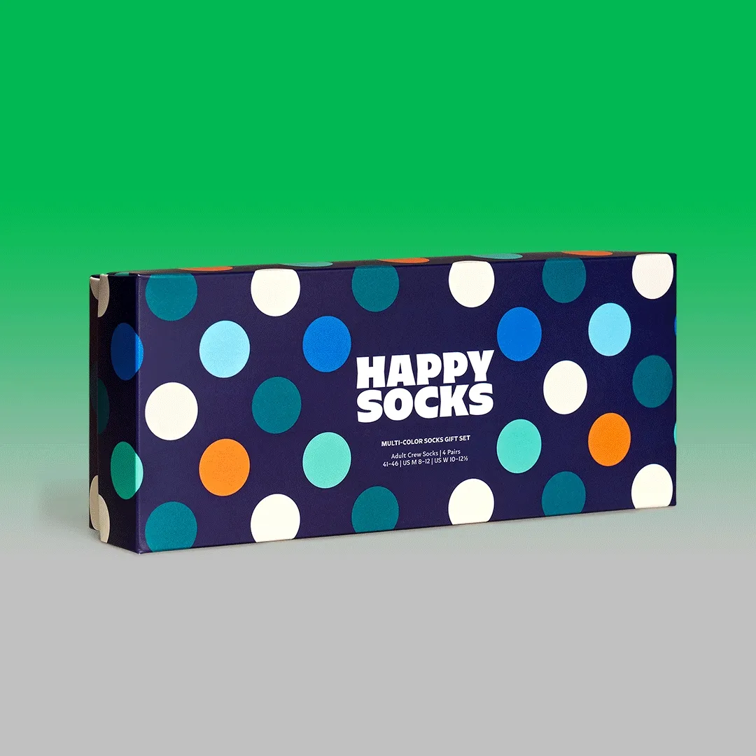 4-Pack Multi-Color Socks Gift Set