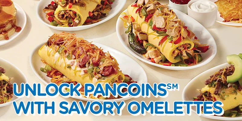 UNLOCK PANCOINSSM WITH SAVORY OMELETTES
