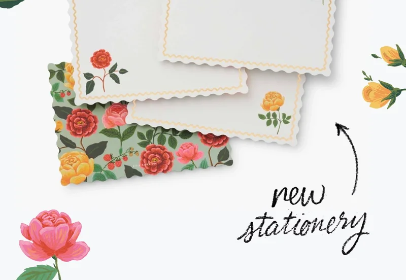 Shop Roses Stationery Set