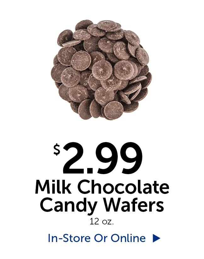 $2.57 Milk Chocolate Candy Wafers - 12 oz.