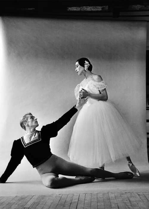 No American woman had ever been recognized as a “prima ballerina assoluta”—until Maria Tallchief dazzled the world with her vibrant, graceful dancing. Seen here with Danish dancer Erik Bruhn, Tallchief also broke barriers as a celebrated Native American ballerina.
