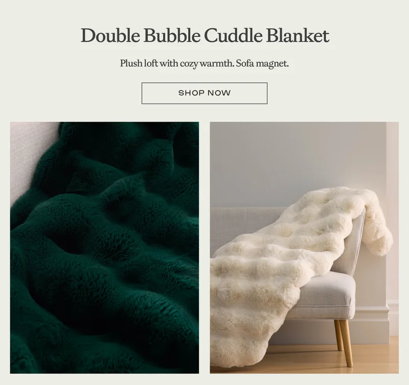 Double Bubble Cuddle Blanket - Shop Now Double Bubble Cuddle Blanket - Shop Now