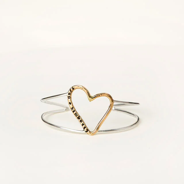 Personalized All Heart Cuff