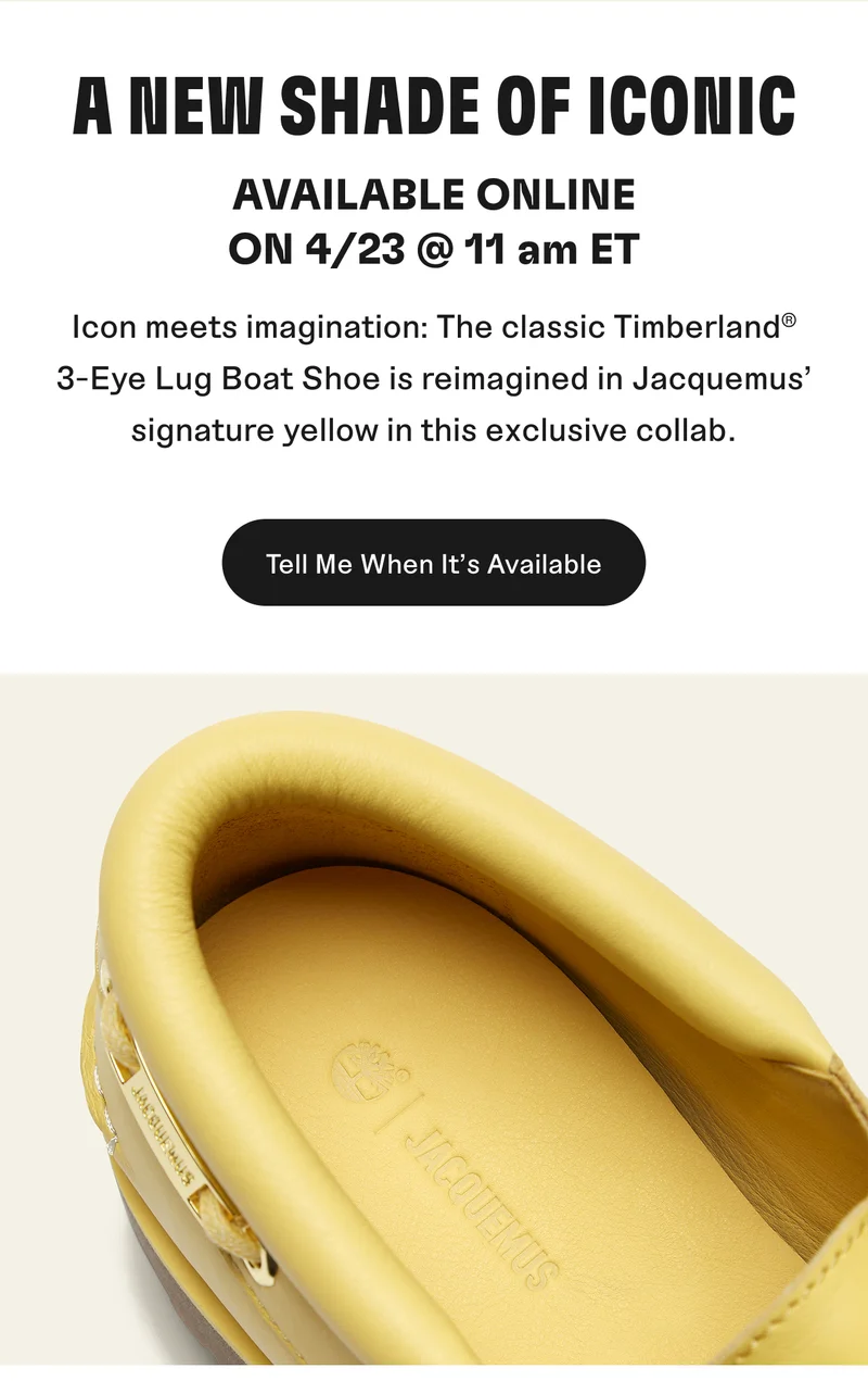 A new shade of iconic. Available online on 4/23 @ 11am ET. Tell me when it's available.