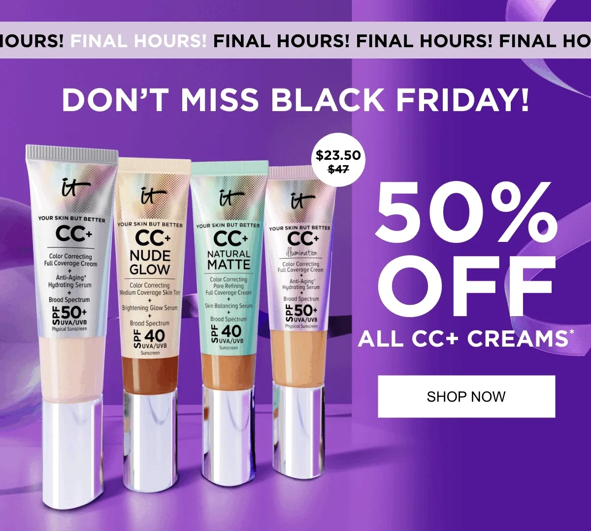 DON'T MISS BLACK FRIDAY!