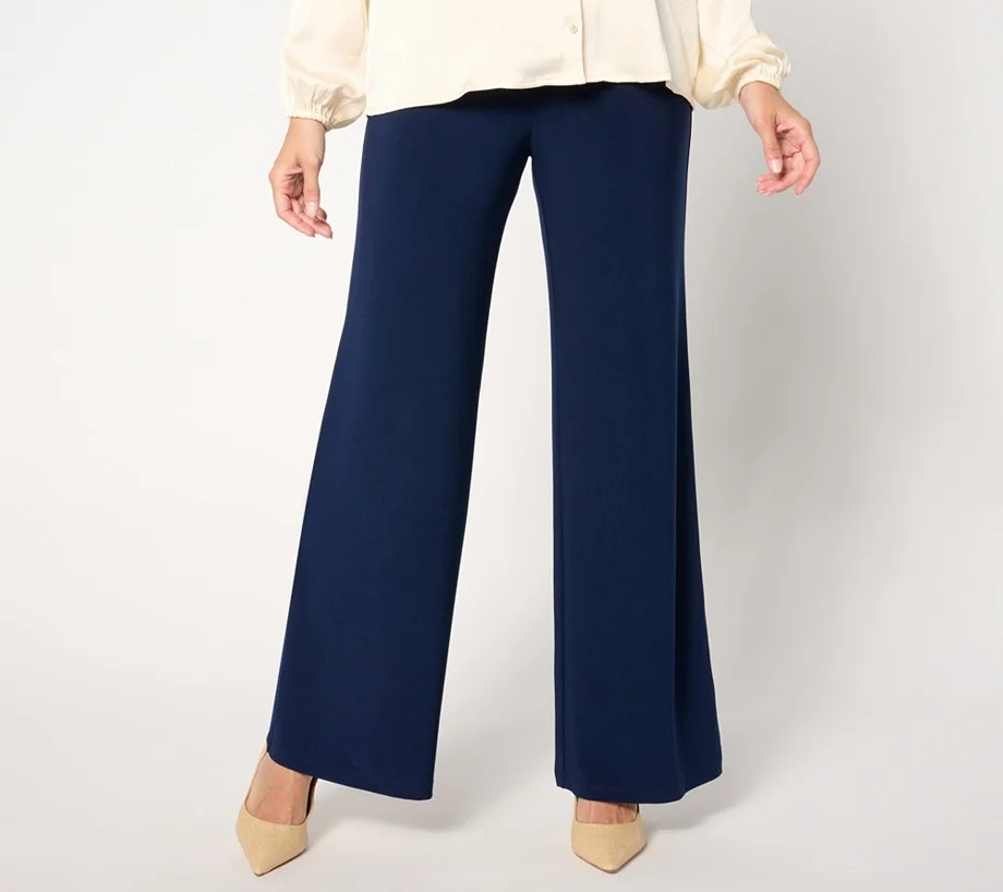 Dennis Basso Petite Italia Knit Pull-On Pants