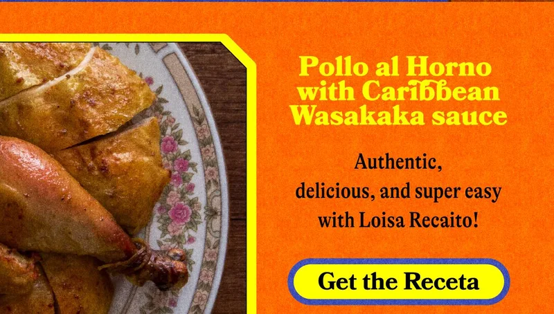Pollo al Horno with Caribbean Wasakaka sauce Authentic, delicious, and super easy with Loisa Recaito! GET THE RECETA