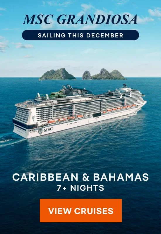 MSC&nbsp;Grandiosa – Sailing This December – Caribbean & Bahamas – 7+ Nights – Click to View Cruises & Book Now