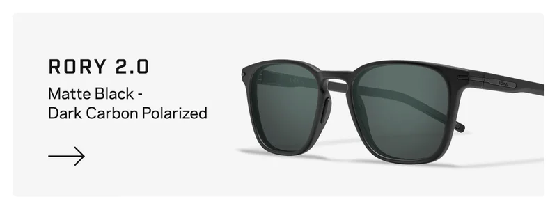 Rory 2.0 - Matte Black - Dark Carbon Polarized
