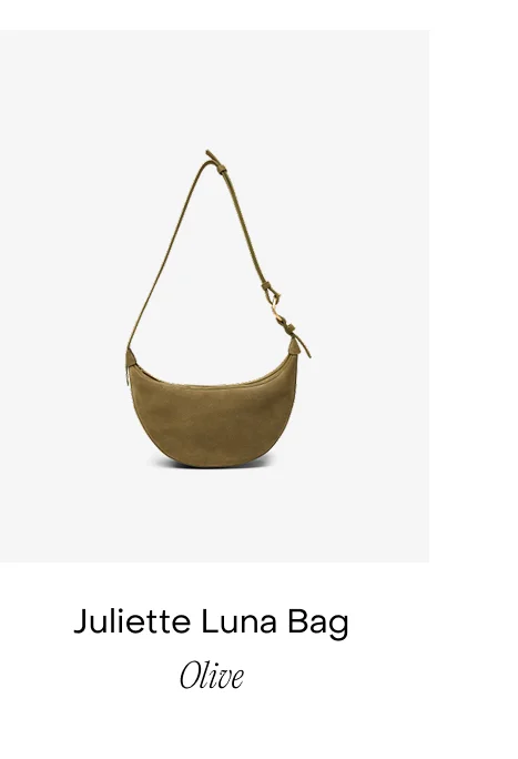 Juliette Suede Luna Bag