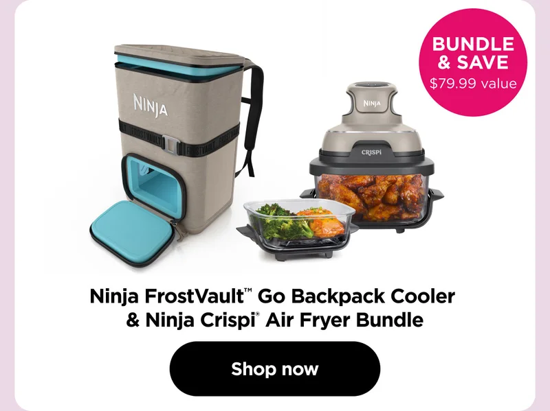 Ninja FrostVault™ Go Backpack Cooler & Crispi Air Fryer Bundle