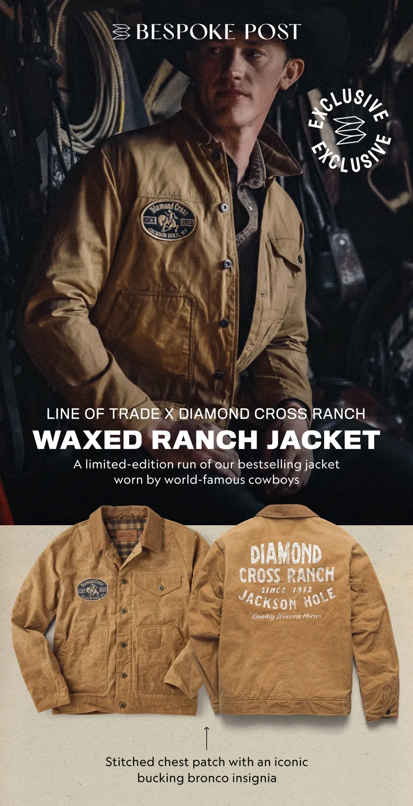 Line of Trade x Diamond Cross Waxed Ranch Jacket