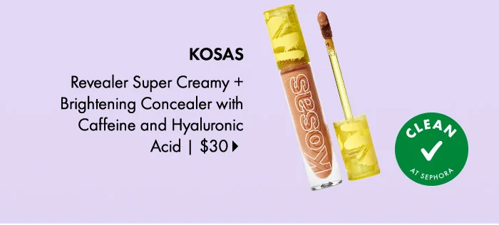 Kosas Revealer Super Creamy + Brightening Concealer with Caffeine and Hyaluronic Acid