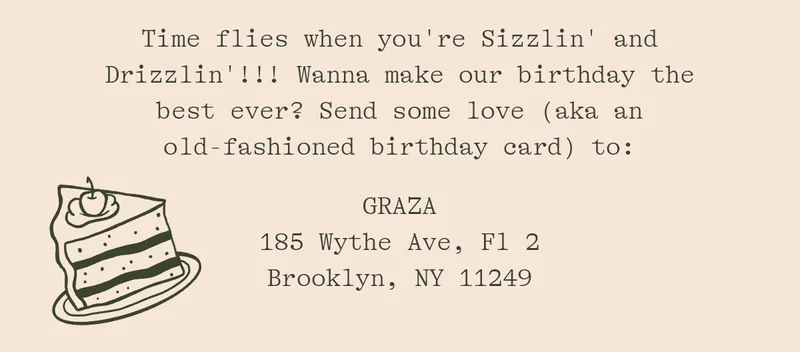 TIME FLIES WHEN YOU'RE SIZZLIN' AND DRIZZLIN'!!!