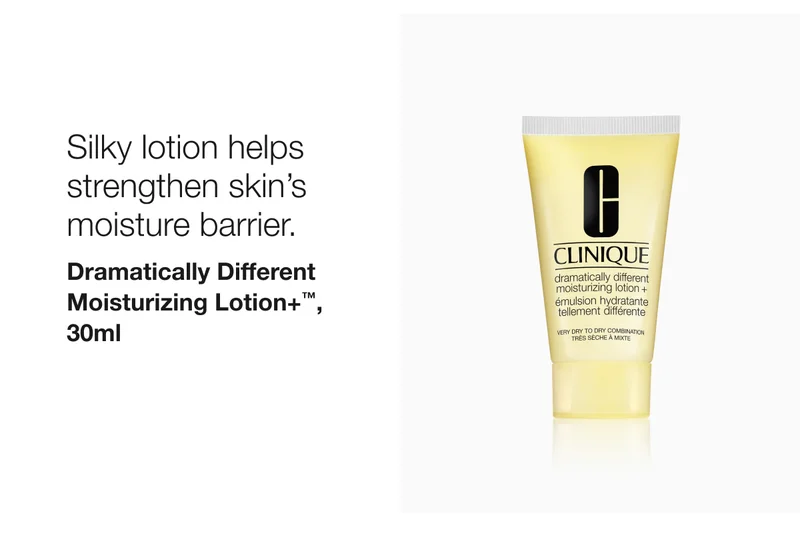 Silky lotion helps strengthen skin’s moisture barrier. | Dramatically Different Moisturizing Lotion+™ , 30ml
