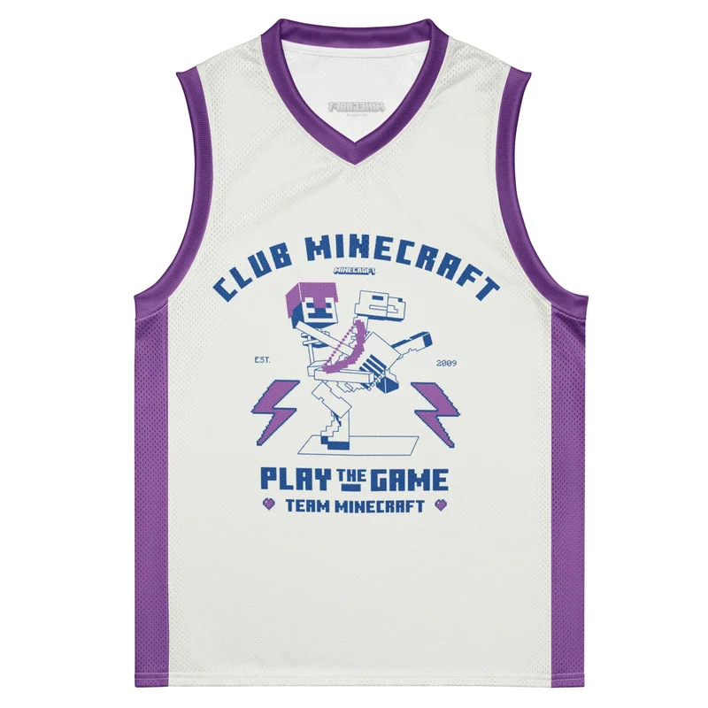 Image of Club Minecraft Personalized Basketball Jersey