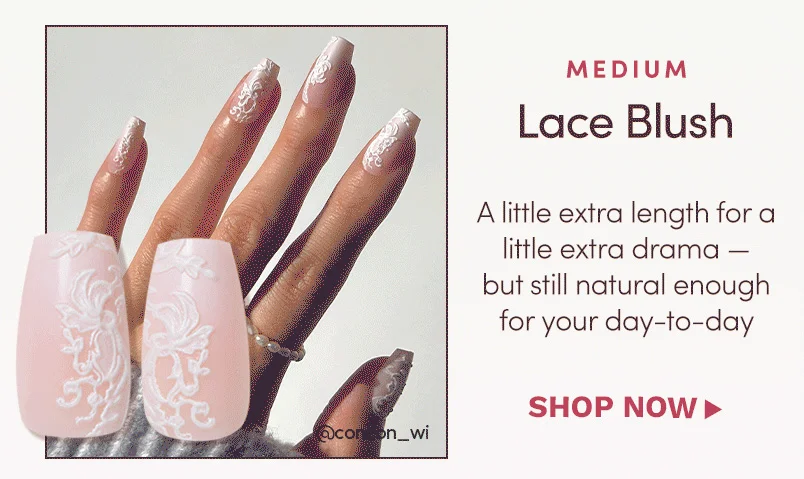 Shop 20% off Lace Blush with the code EXTENDED20