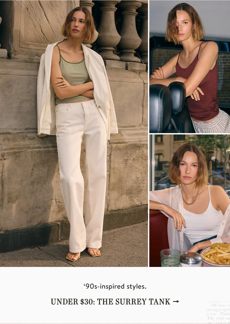90s-inspired styles. under $30: the surrey tank