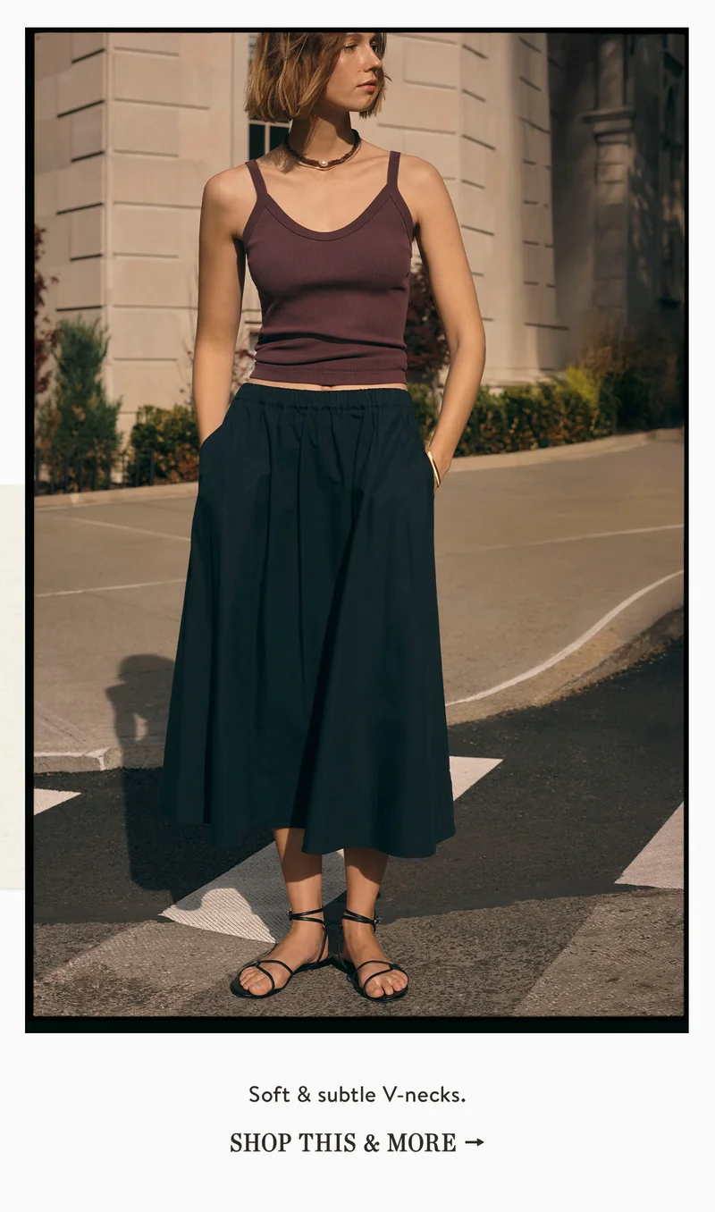 soft and subtle v-necks. shop this and more