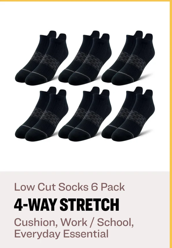 Low Cut Socks 6 Pack