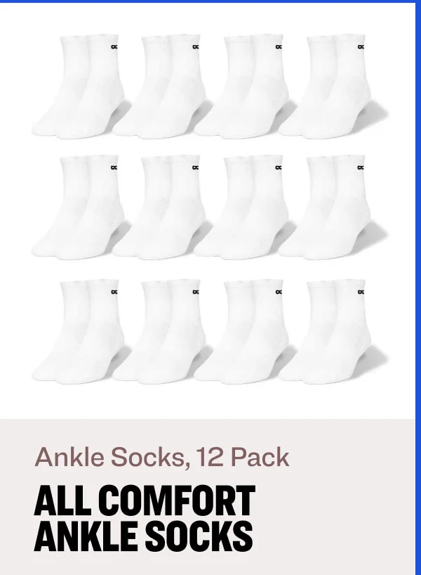 Ankle Socks, 12 Pack