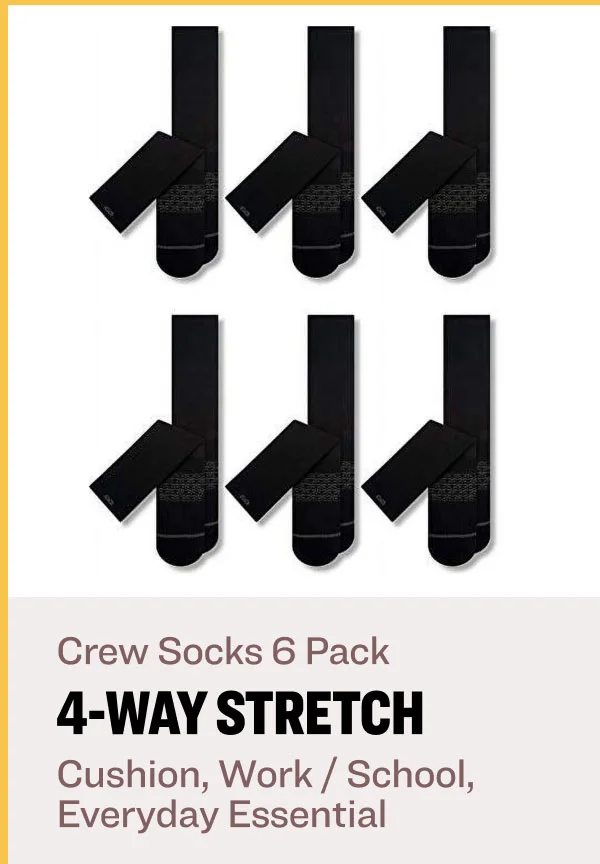 Crew Socks 6 Pack