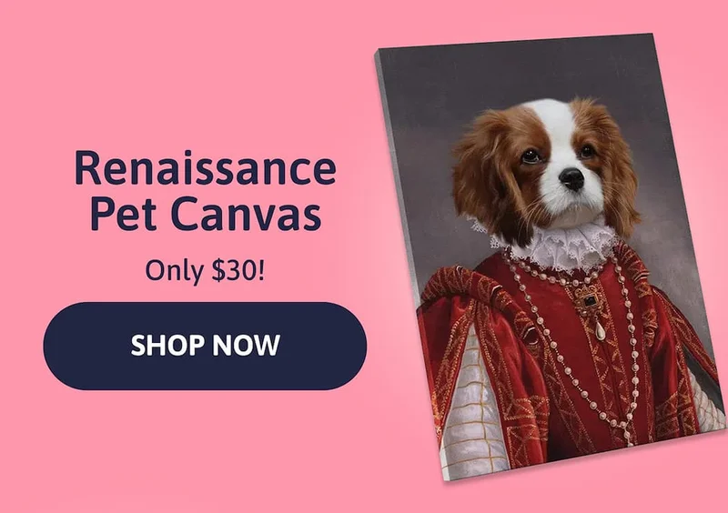 Renaissance Pet Canvas. Only $30!