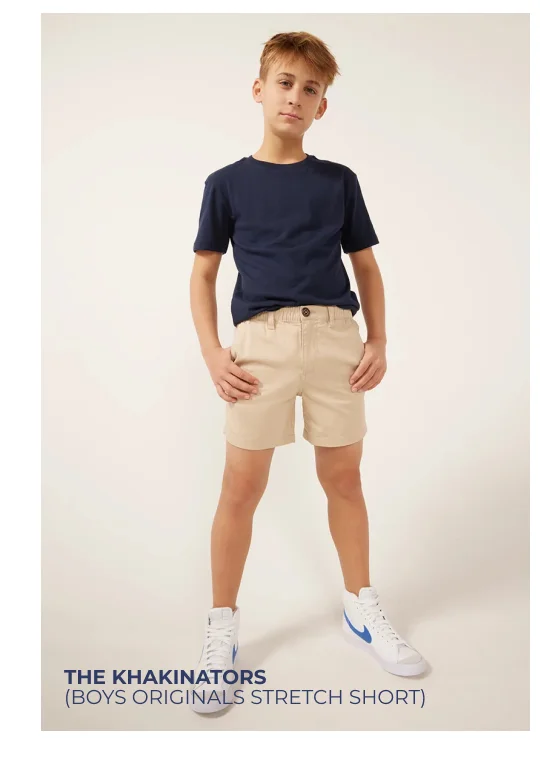 Boys Originals Stretch Short: The Khakinators