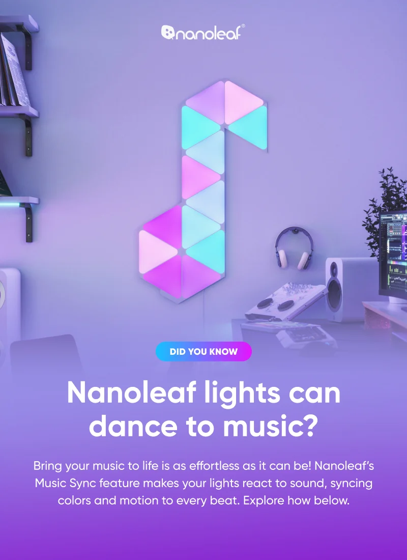 Did you know Nanoleaf lights can dance to music?
