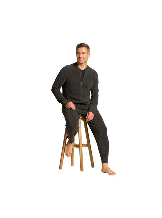 Barefoot Dreams Men's CozyChic Ultra Lite Zip-Front Jacket