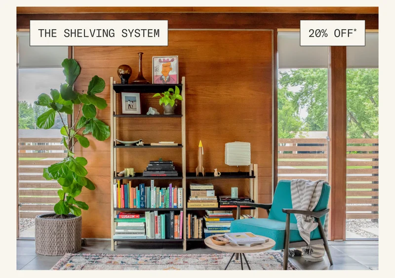 Save 20%* on The Shelving System