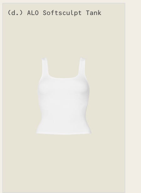 ALO SOFTSCULPT TANK