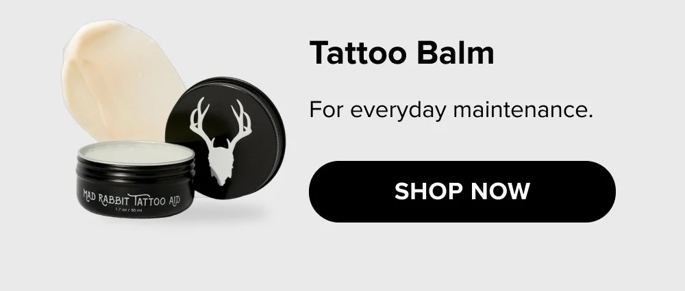 Tattoo Balm For everyday maintenance. SHOP now