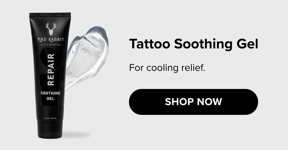 Tattoo Soothing Gel For cooling relief. SHOP now