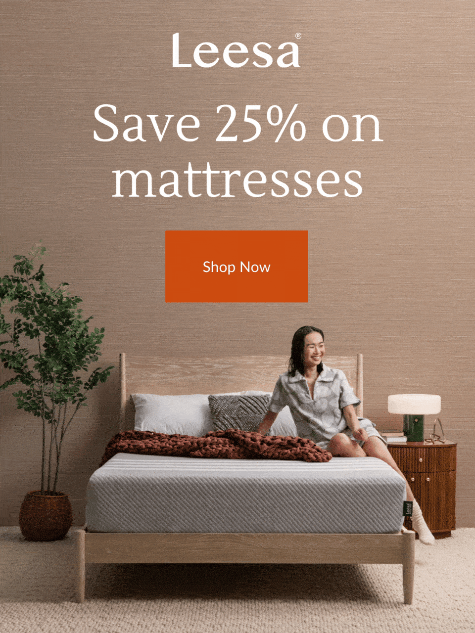 Save 25% on mattresses