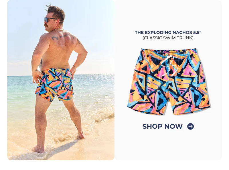Classic Swim Trunk: The Exploding Nachos 5.5"