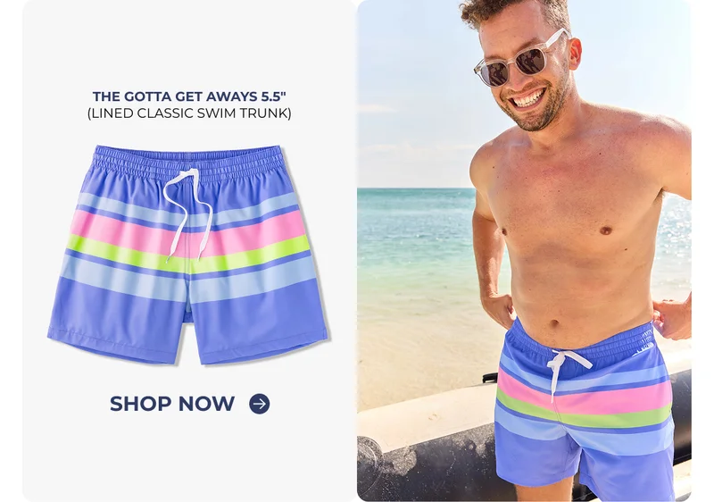 Lined Classic Swim Trunk: The Gotta Get Aways 5.5"