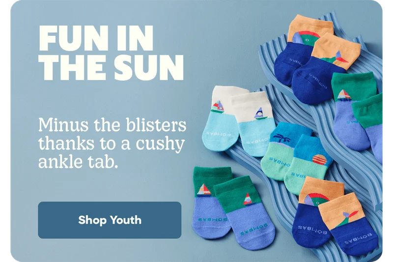 FUN IN THE SUN | Minus the blisters thanks to a cushy ankle tab. | Shop Youth