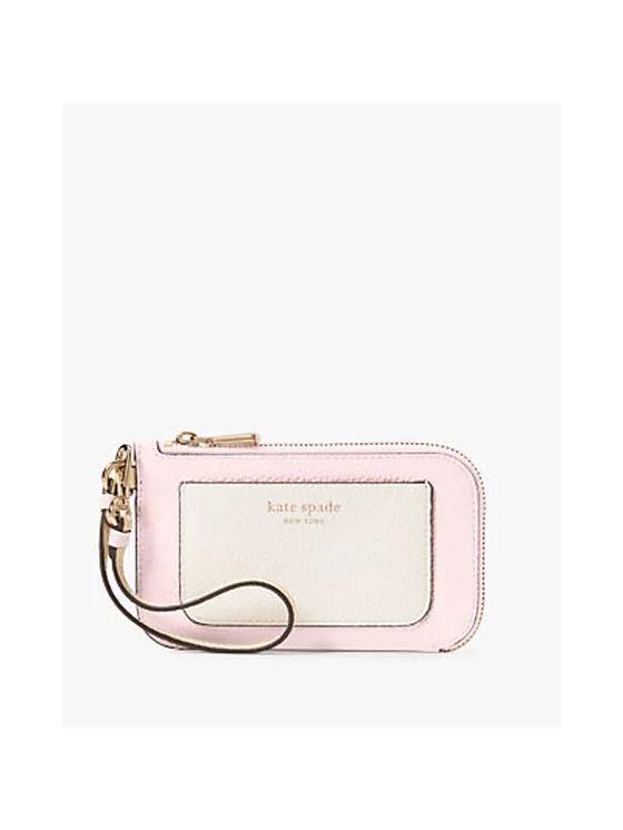 Ava Colorblocked Coin Card Case Wristlet