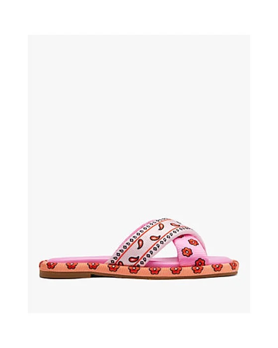 Rio Bandana Patchwork Slide Sandals