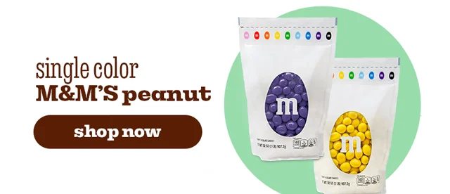 SINGLE COLOR M&M'S PEANUT