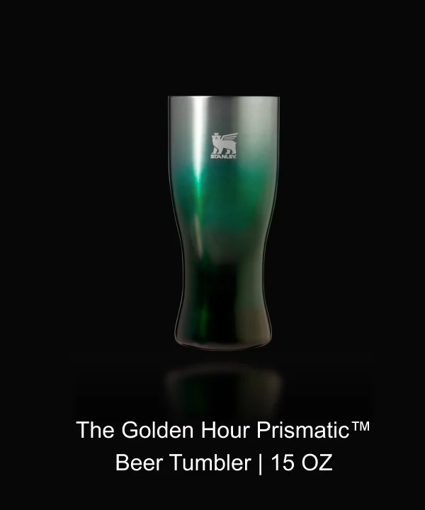 Golden Hour Prismatic Beer Tumbler | 15 OZ