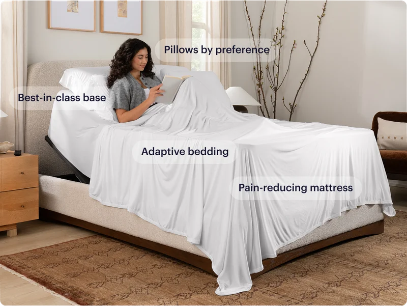 Woman on a mattress