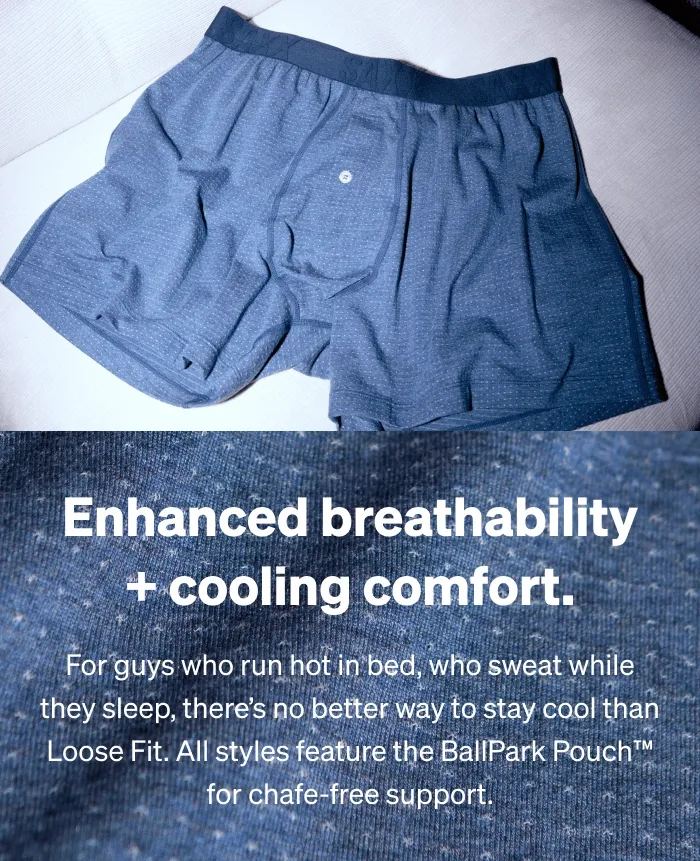 Enhanced breathability + cooling comfort.