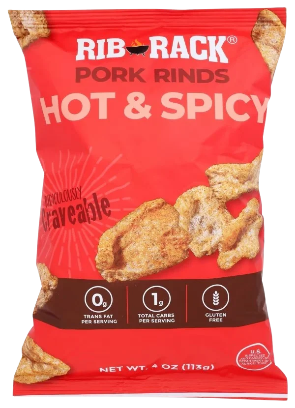 Image of Rib Rack Hot & Spicy Pork Rinds